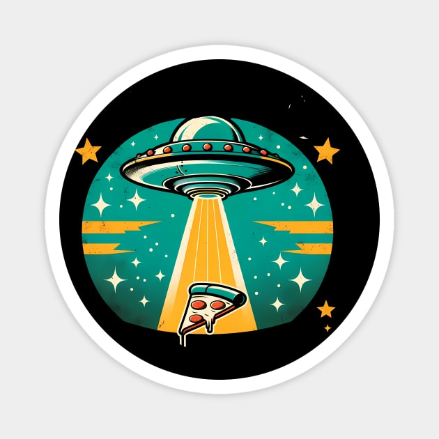 Funny Pizza Ufo, Pizza Lover Magnet by logiamerch